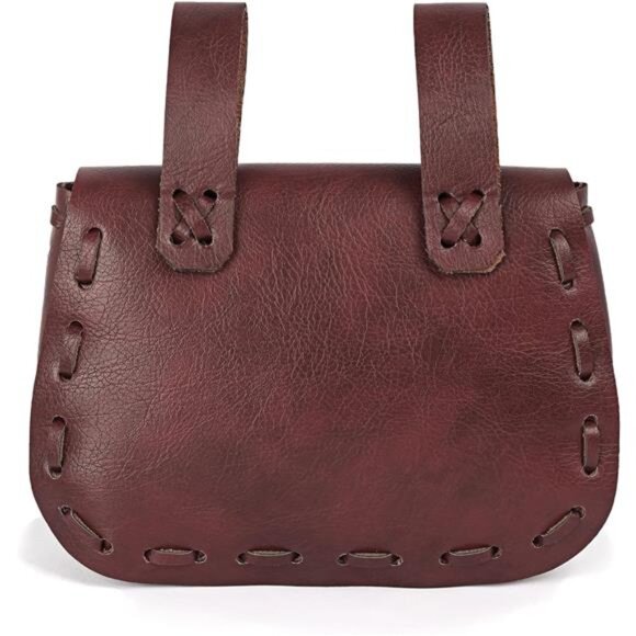 Retro Belt Pouch Waist Bag Red - Picture 6 of 6